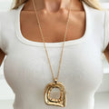 Missy Jewelry - Morgan Irregular Square Pendant Necklace