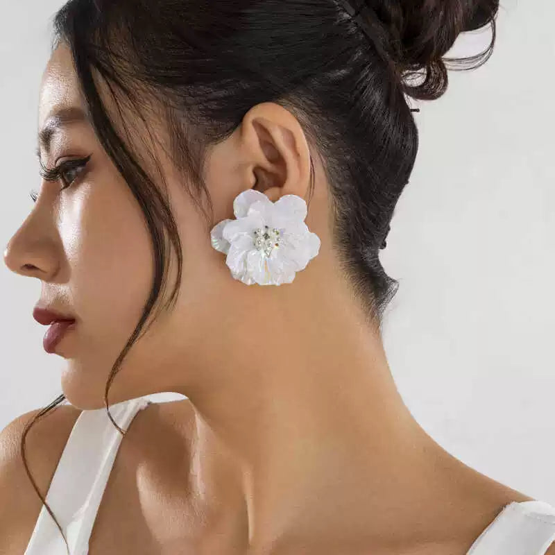 Missy Jewelry - Neema Floral Acrylic Stud Earrings