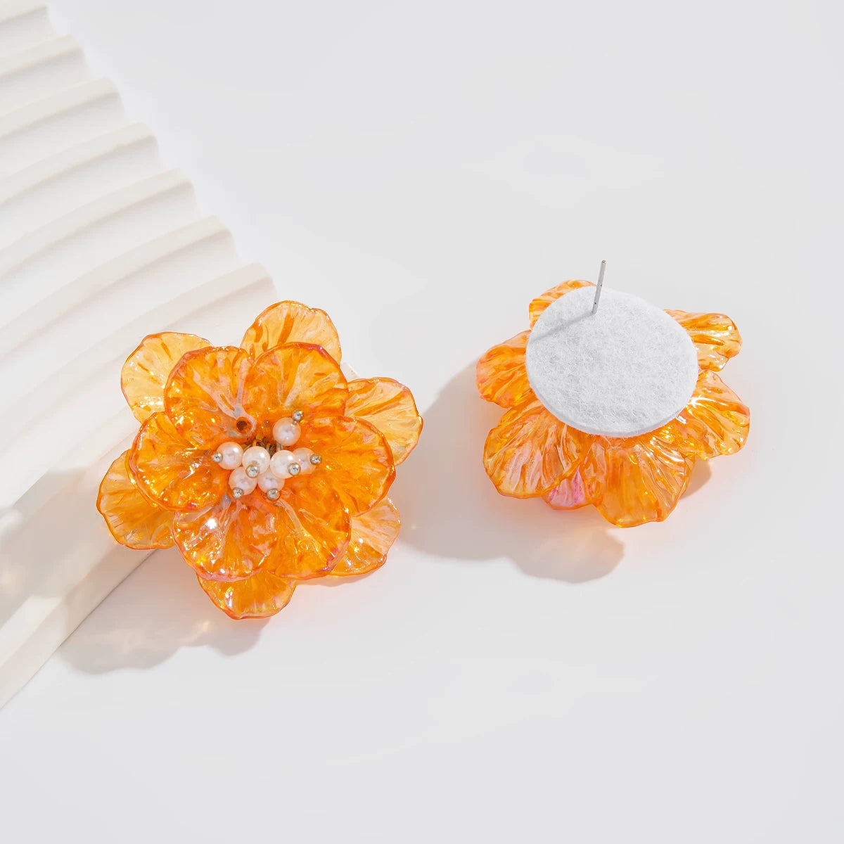 Missy Jewelry - Neema Floral Acrylic Stud Earrings