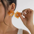 Missy Jewelry - Neema Floral Acrylic Stud Earrings