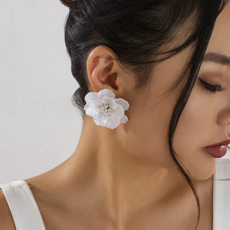 Missy Jewelry - Neema Floral Acrylic Stud Earrings