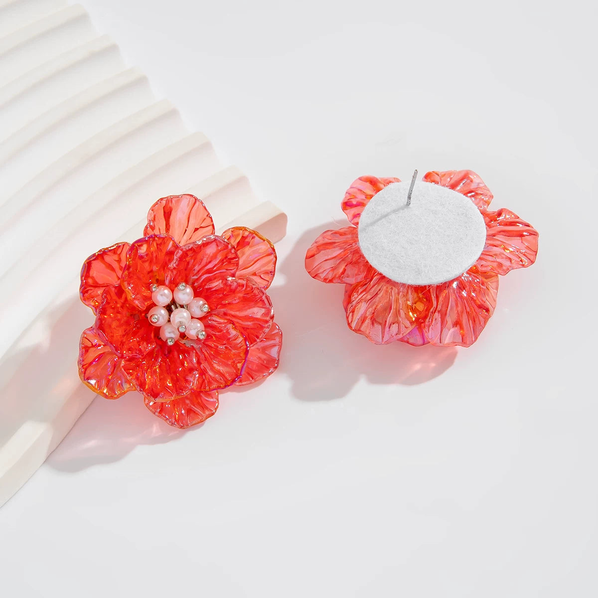 Missy Jewelry - Neema Floral Acrylic Stud Earrings