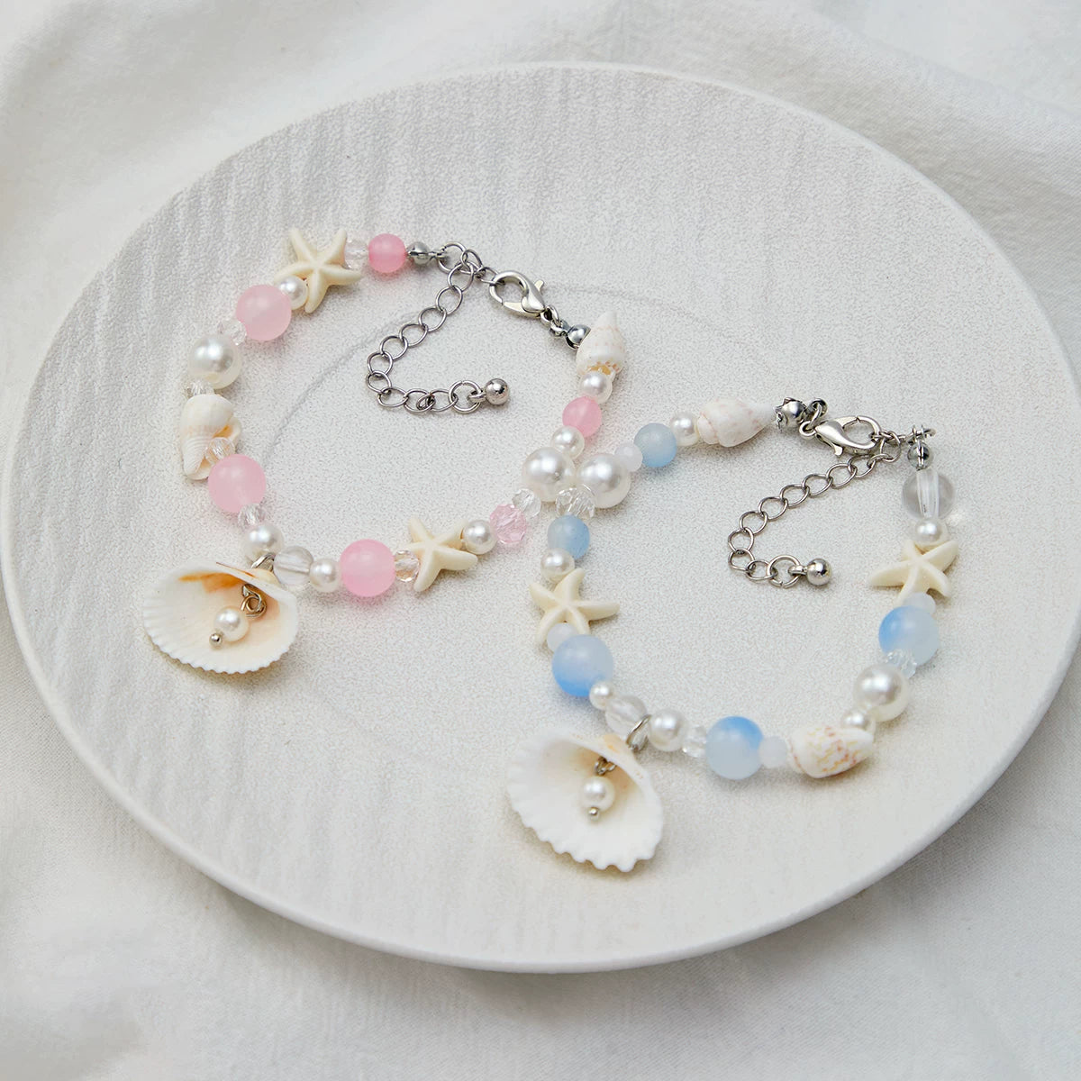 Missy Jewelry - Ohana Pearl Starfish Bracelet Set