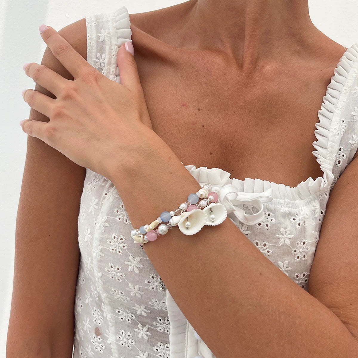 Missy Jewelry - Ohana Pearl Starfish Bracelet Set