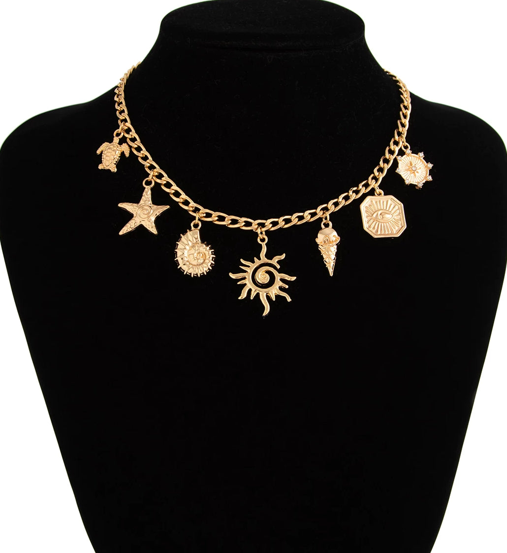 Missy Jewelry - Raquel Seaside Charm Statement Necklace