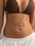 Missy Jewelry - Rynlee Pearl Flower Body Chain