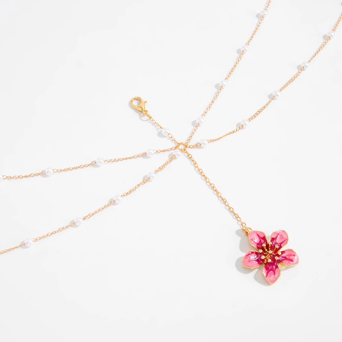 Missy Jewelry - Rynlee Pearl Flower Body Chain