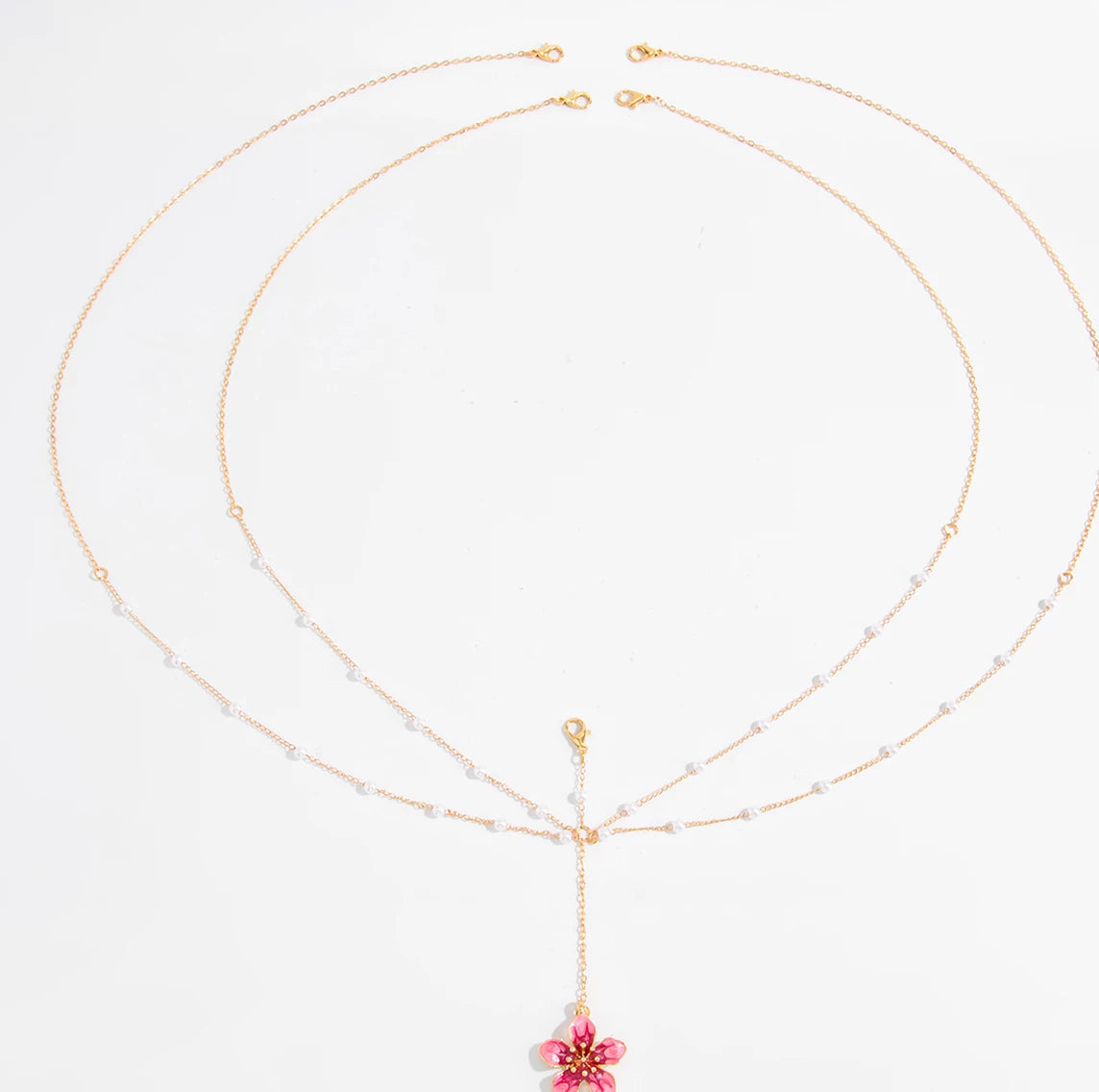 Missy Jewelry - Rynlee Pearl Flower Body Chain
