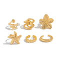 Missy Jewelry - Seerat 6-Piece Starfish Ring Set - Gold Color