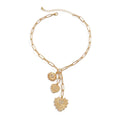 Missy Jewelry - Serena Celestial Heart Pendant Necklace - Gold Color