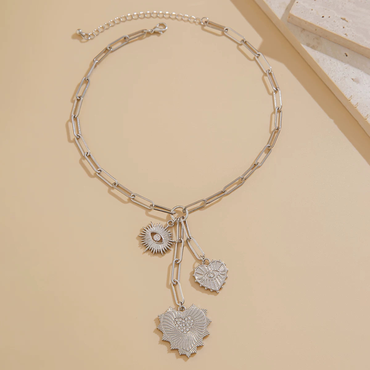 Missy Jewelry - Serena Celestial Heart Pendant Necklace