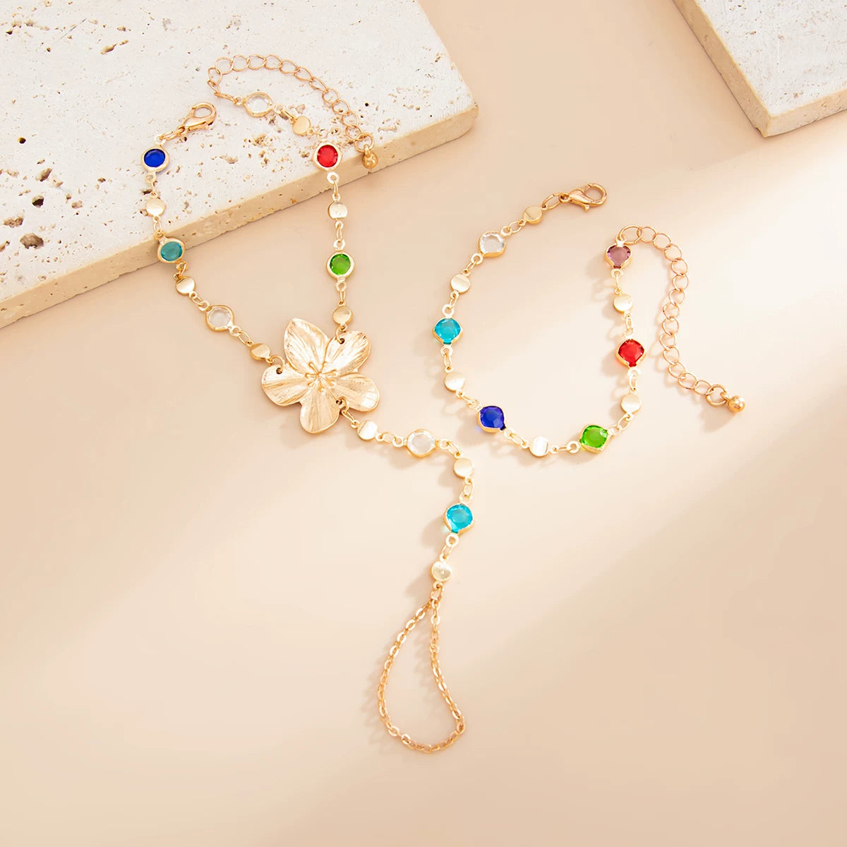 Missy Jewelry - Serena Flower Layered Necklace Set