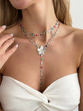 Missy Jewelry - Serena Flower Layered Necklace Set
