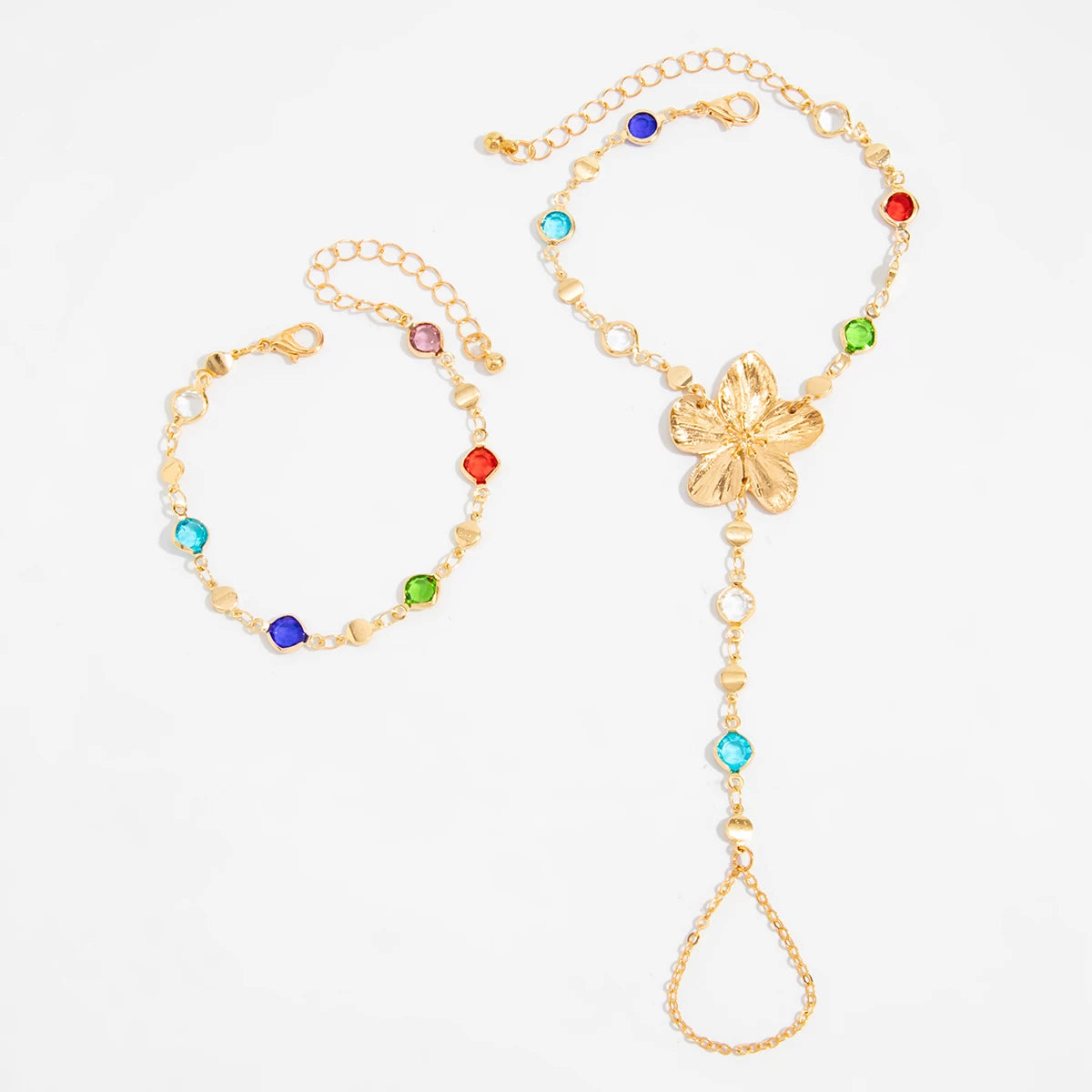 Missy Jewelry - Serena Flower Layered Necklace Set