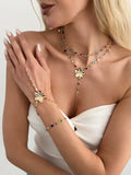 Missy Jewelry - Serena Flower Layered Necklace Set