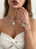 Missy Jewelry - Serena Flower Layered Necklace Set