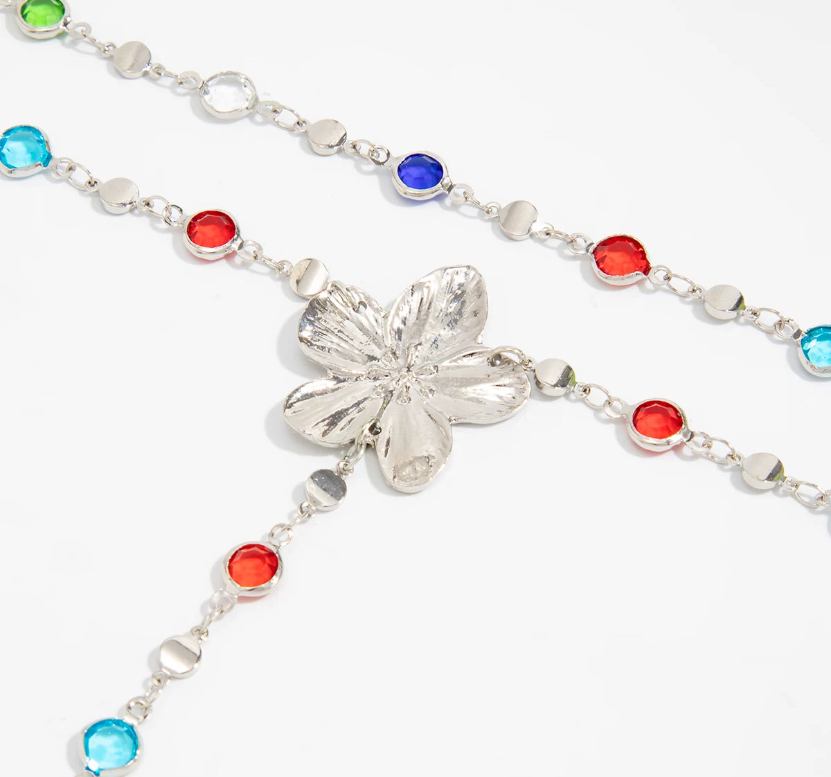 Missy Jewelry - Serena Flower Layered Necklace Set
