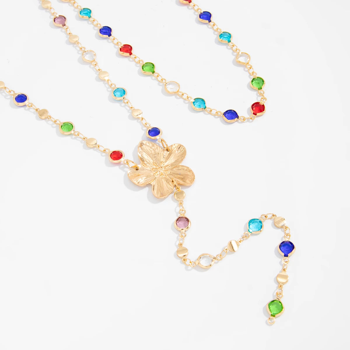 Missy Jewelry - Serena Flower Layered Necklace Set