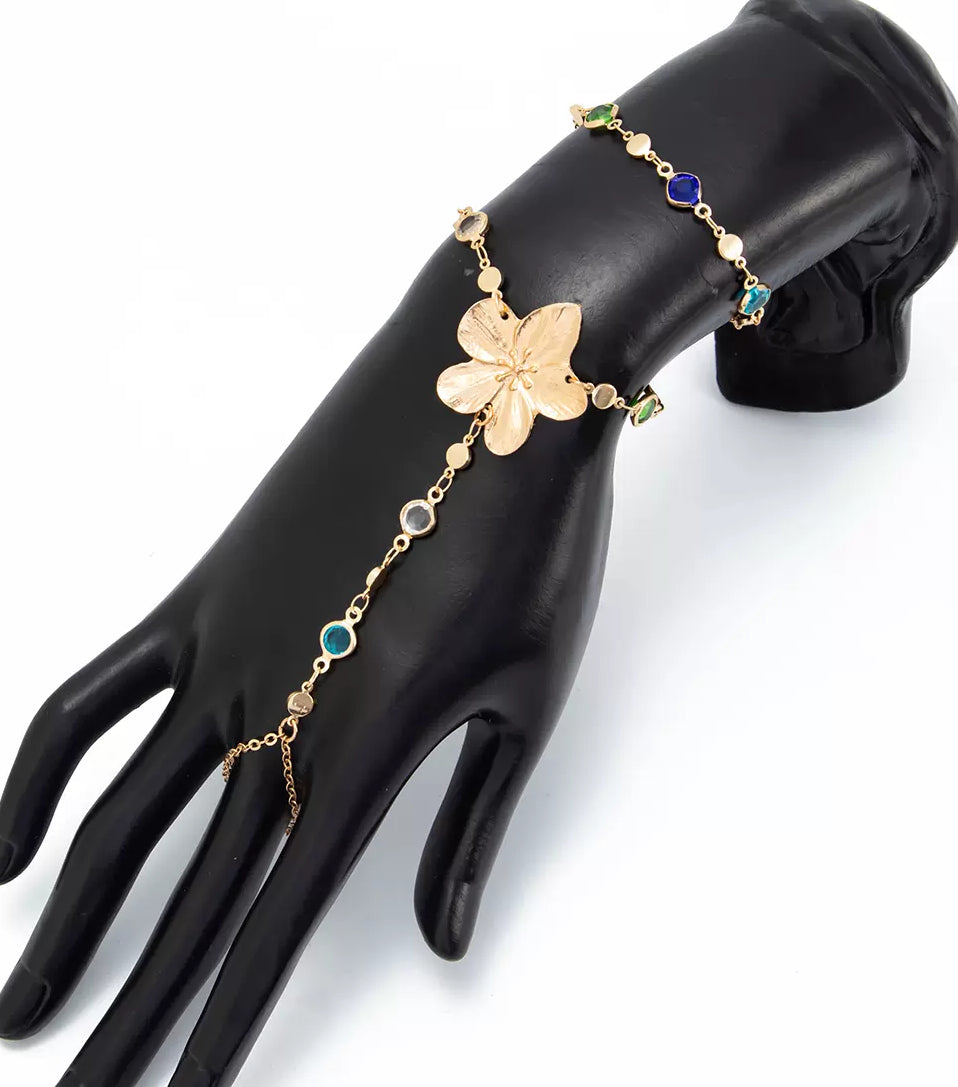 Missy Jewelry - Serena Flower Layered Necklace Set