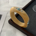Missy Jewelry - Shaila Natural Wood Turquoise Bangle