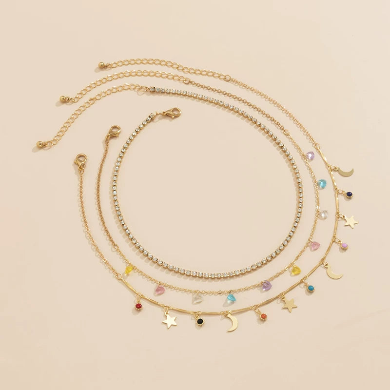 Missy Jewelry - Sloan Celestial Layered Charm Necklace