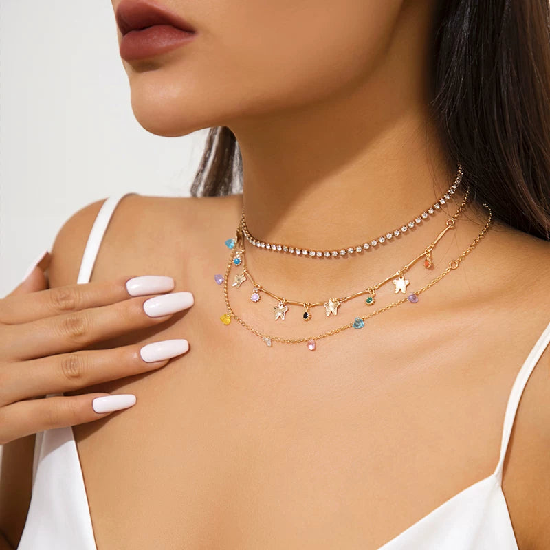 Missy Jewelry - Sloan Celestial Layered Charm Necklace