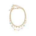 Missy Jewelry - Sloan Celestial Layered Charm Necklace - Gold Butterfly Color