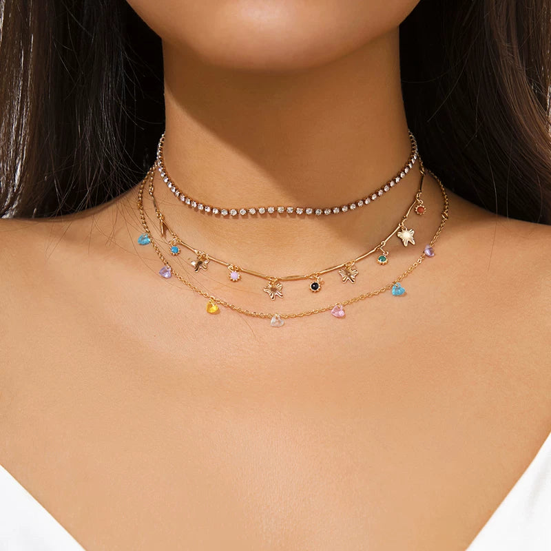 Missy Jewelry - Sloan Celestial Layered Charm Necklace