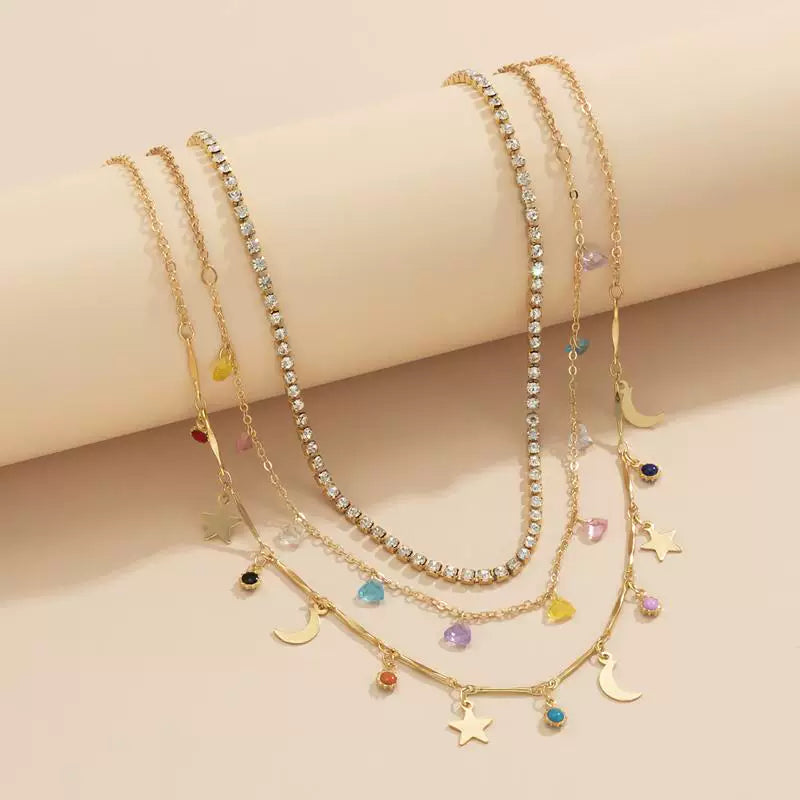 Missy Jewelry - Sloan Celestial Layered Charm Necklace