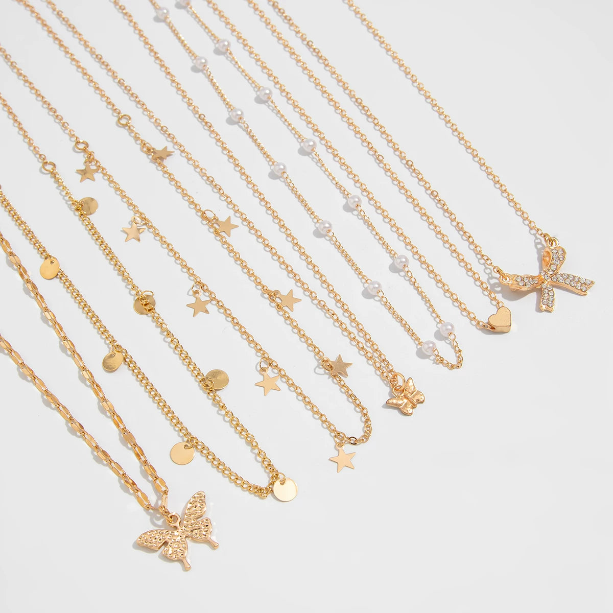 Missy Jewelry - Sora Layered Butterfly Necklace Set