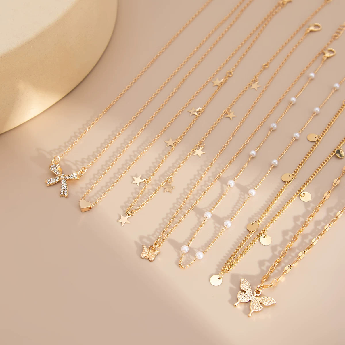 Missy Jewelry - Sora Layered Butterfly Necklace Set