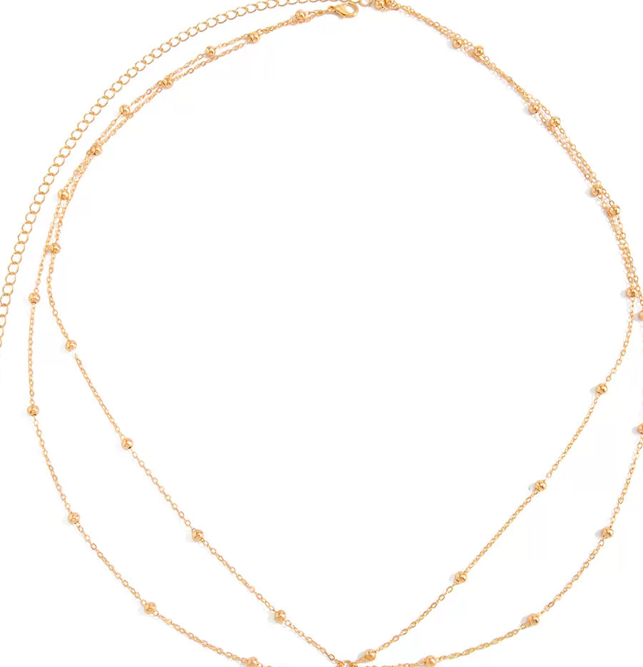 Missy Jewelry - Takiyah Teardrop Multi-Layer Waist Chain - Gold Color