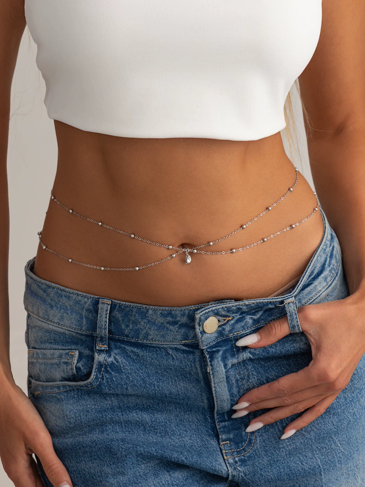 Missy Jewelry - Takiyah Teardrop Multi-Layer Waist Chain