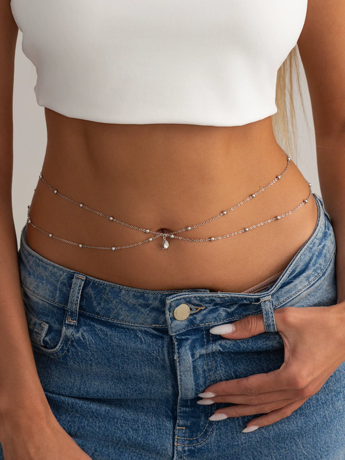 Missy Jewelry - Takiyah Teardrop Multi-Layer Waist Chain