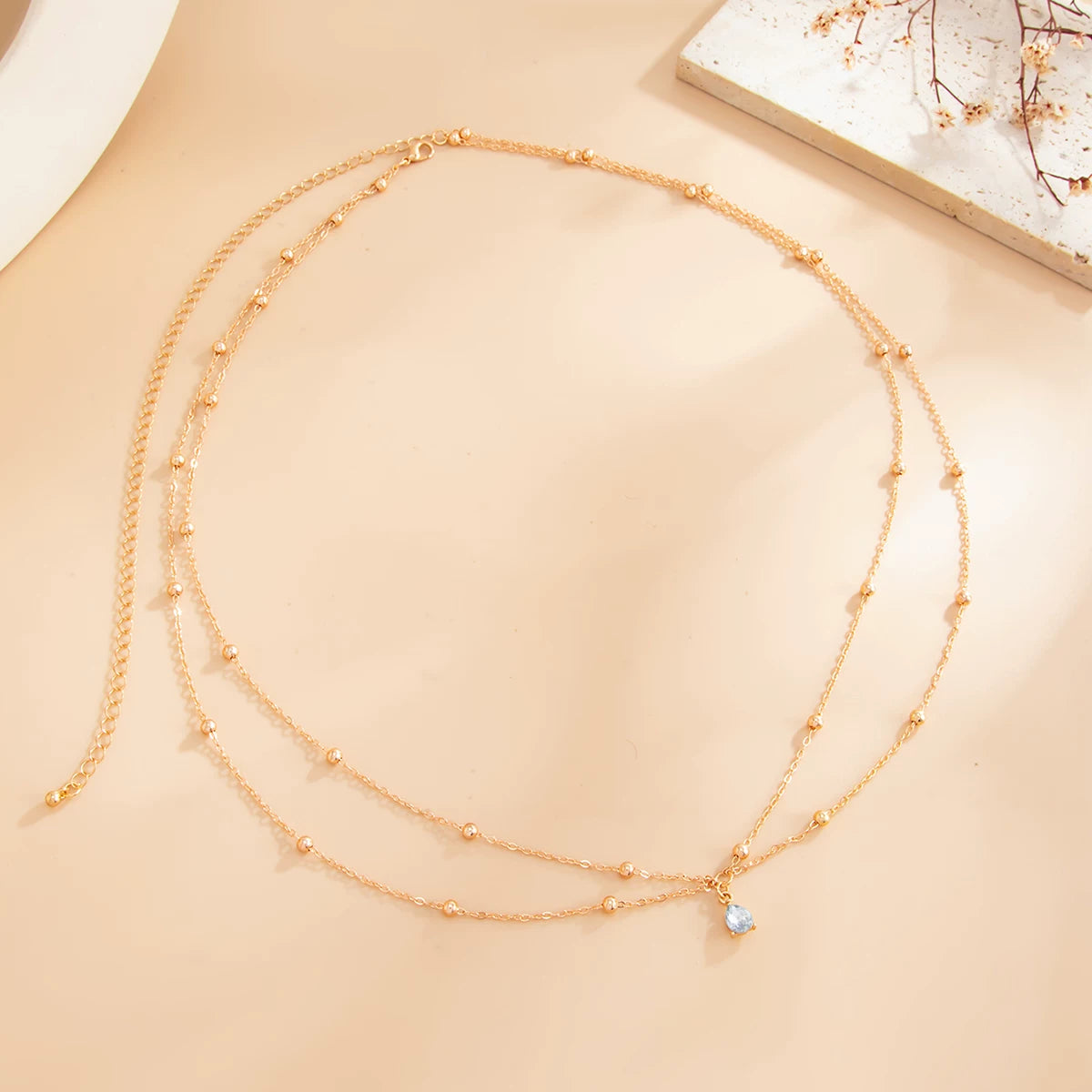 Missy Jewelry - Takiyah Teardrop Multi-Layer Waist Chain