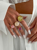 Missy Jewelry - Thea Organic Stone Ring Set
