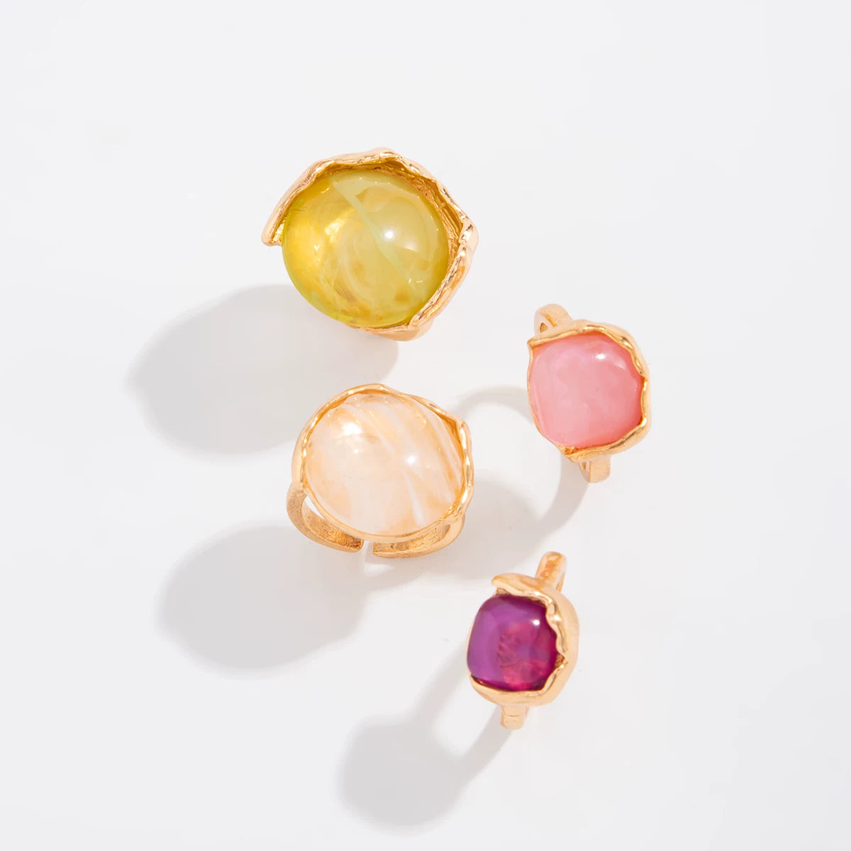 Missy Jewelry - Thea Organic Stone Ring Set