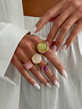 Missy Jewelry - Thea Organic Stone Ring Set