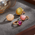 Missy Jewelry - Thea Organic Stone Ring Set