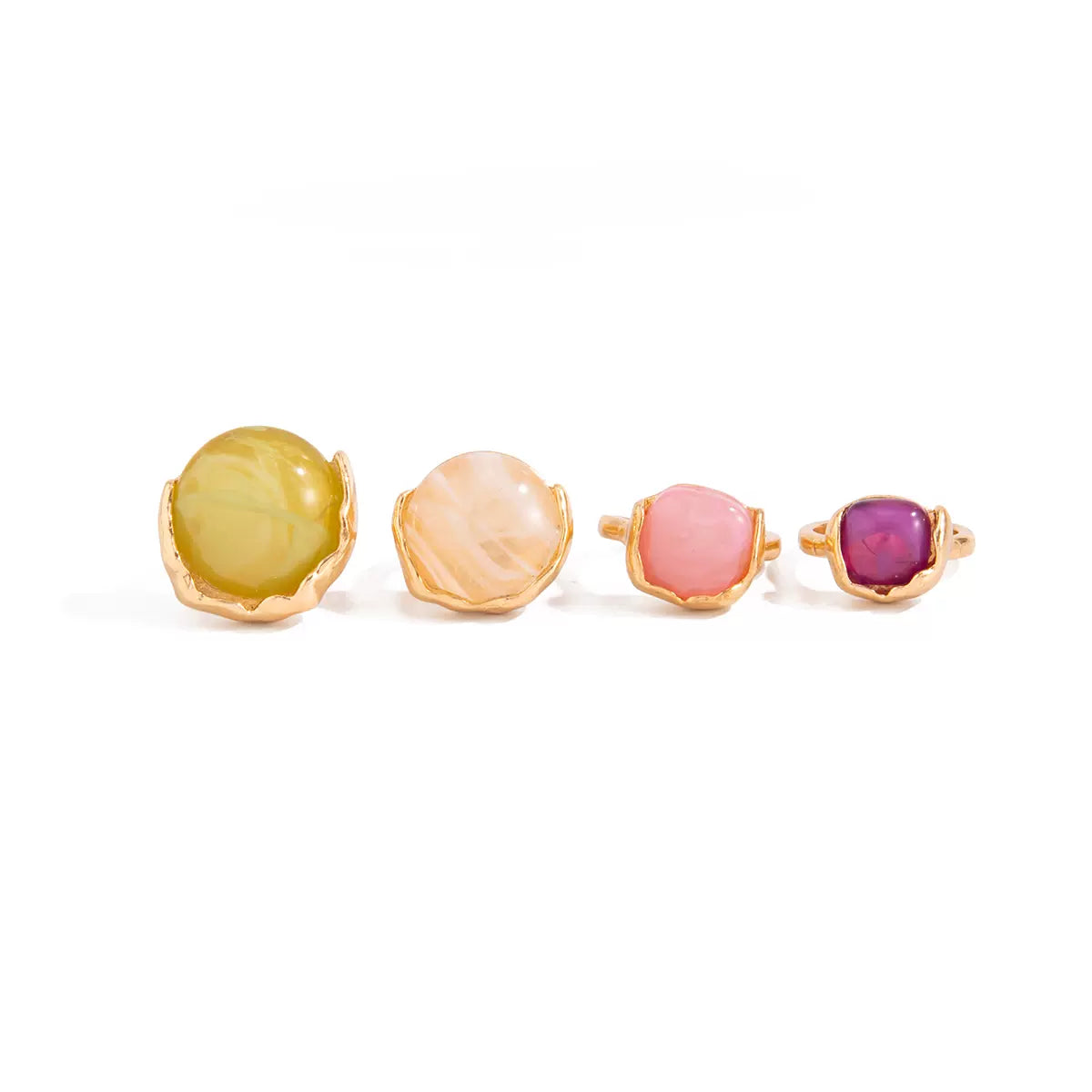 Missy Jewelry - Thea Organic Stone Ring Set