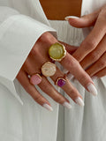 Missy Jewelry - Thea Organic Stone Ring Set
