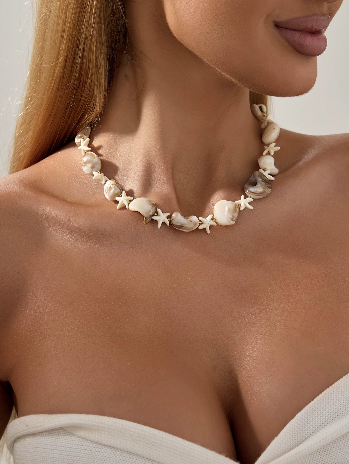 Missy Jewelry - Zaara Shell Starfish Beaded Necklace