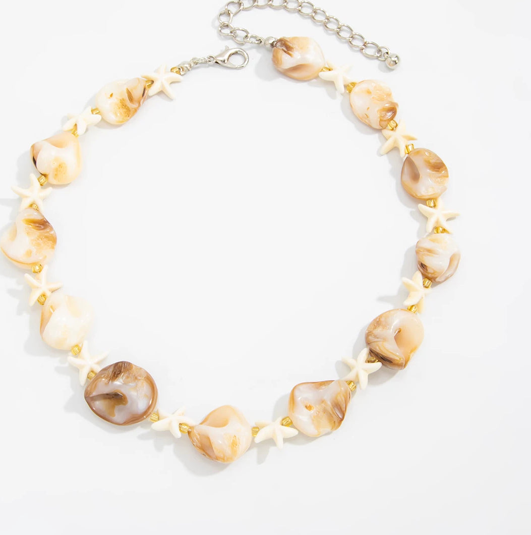 Missy Jewelry - Zaara Shell Starfish Beaded Necklace