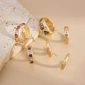 Missy Jewelry - Zahra Amethyst Crystal Ring Set
