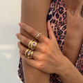 Missy Jewelry - Zahra Amethyst Crystal Ring Set