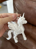 3D Printed Heart Unicorn Keychain [HC3ZLFRC]