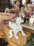 3D Printed Heart Unicorn Keychain [VLU993TM]