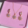Aariyah Opal Zirconia Pendant Necklace [TBPU4SN1]