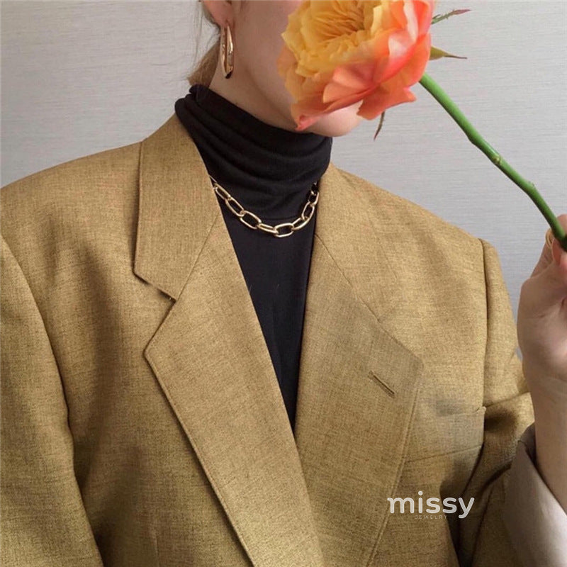 Aashi Geometric Chain Necklace [RHL1710N]