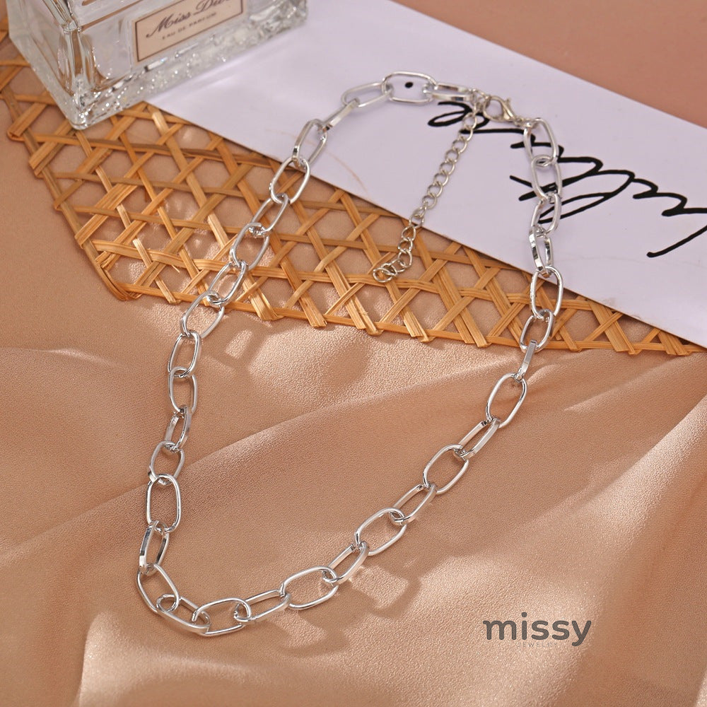 Aashi Geometric Chain Necklace [PU0FAFGZ]